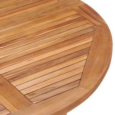 vidaXL 5 Piece Folding Patio Dining Set Solid Wood Teak