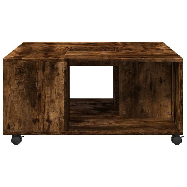 vidaXL Coffee Table Smoked Oak Engineered Wood Medium Coffee Table