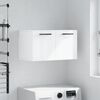 vidaXL Wall Cabinet High gloss white Engineered wood Medium Wall Cabinet