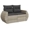 vidaXL Garden Sofa Set Light Grey, Dark Grey