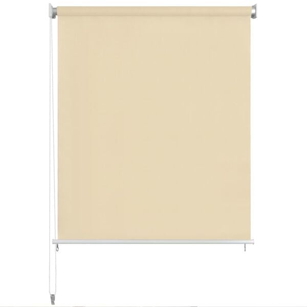 vidaXL Outdoor Roller Blind 39.4"x55.1" Cream