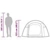 vidaXL Camping Tent Tunnel 3-Person Blue Waterproof