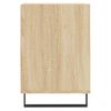 vidaXL TV Cabinet Sonoma Oak Engineered Wood, Metal