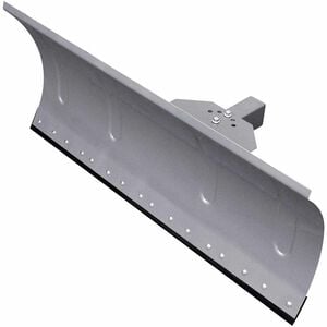 vidaXL Snow Plow Blade Silver Steel and rubber Large Height-Adjustable
