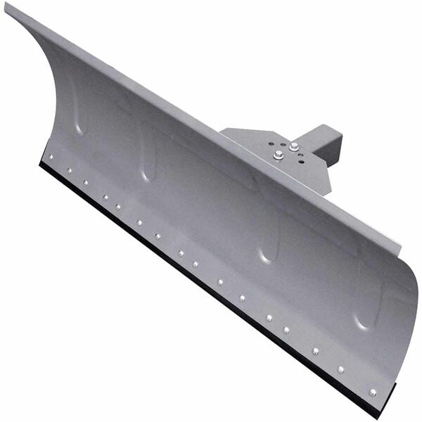 vidaXL Snow Plow Blade Silver Steel and rubber Large Height-Adjustable