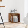 vidaXL Side Table Old wood Engineered wood 13.0 x 13.0 x 13.4 in Storage