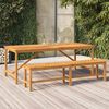 vidaXL Garden Bench Natural Wood Solid Acacia wood Large Durable