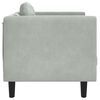 vidaXL Sofa Chair Light Grey Velvet (100% polyester), plywood, solid wood