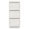 vidaXL Sideboard White Solid pine wood Medium Sideboard Rectangular