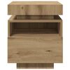 vidaXL Bedside Cabinet Set of 2 Artisan oak Engineered wood Medium