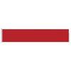 vidaXL Side Awning Red Polyester, Powder-Coated Steel 39.4 x 196.9 in