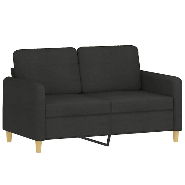 vidaXL Sofa Set Black Fabric (100% polyester), metal, textilene, plywood