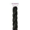 vidaXL Work Rope Black 0.55 " 820.2 ' Polypropylene