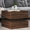 vidaXL Coffee Table Brown Oak Engineered Wood 19.7x19.7x15.7 in
