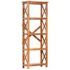 vidaXL Bookshelf Honey Finish Solid acacia wood Medium Bookshelf