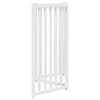 vidaXL Dog Gate Set of 3 White Solid fir wood Foldable Dog Gate
