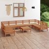 vidaXL Garden Lounge Set Honey brown Solid pinewood Large Modular