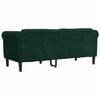 vidaXL Sofa Dark Green Velvet (100% polyester), plywood, solid wood