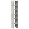 vidaXL Bookcase Set of 2 Concrete Grey Engineered Wood Medium