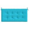 vidaXL Bench Pad Plain Turquoise 47.24 x 19.69 x 1.18 in Oxford Fabric