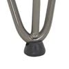 vidaXL Hairpin Table Leg Natural steel Solid powder-coated steel Small