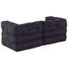vidaXL Modular Sofa 2 pcs Anthracite 55.12 x 27.56 x 22.05 in Fabric