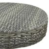 vidaXL Garden Bar Set Grey PE rattan Medium Durable Garden Bar Set