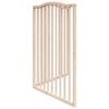 vidaXL Dog Gate Set of 2 Brown Poplar Wood 63 in total length