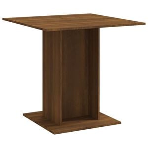 vidaXL Dining Table Brown Oak Engineered Wood 31.5x31.5 in Sturdy