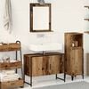 vidaXL Bathroom Furniture Set with Storage 2 pcs Brown 80 x 33 x 60 cm
