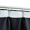 vidaXL Blackout Curtain with Hooks Anthracite 114.2x96.5"