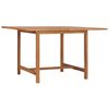 vidaXL Dining Table Warm golden brown Solid teak wood 47.2x47.2 in