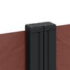 vidaXL Retractable Side Awning Brown