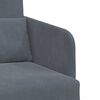 vidaXL Sofa Bed Dark Grey 25.59 x 31.50 x 32.68 in Velvet