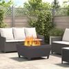vidaXL Fire Pit Black 31.50 x 31.50 x 16.93 in Steel