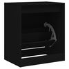 vidaXL Shoe Cabinet Black Engineered wood Compact Shoe Cabinet