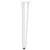 vidaXL Hairpin Table Leg White Sturdy powder-coated steel Standard