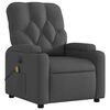 vidaXL Electric Massage Recliner Chair Dark Grey