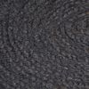 vidaXL Area Rug Dark Grey Braided Jute 47.2 in Durable Area Rug