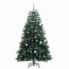vidaXL Artificial Hinged Christmas Tree 300 LEDs & Ball Set 94.5"