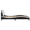 vidaXL Bed Frame Black and White