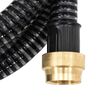 vidaXL Suction Hose Black PVC, Brass Standard Durable Suction Hose