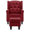 vidaXL Armchair Wine red