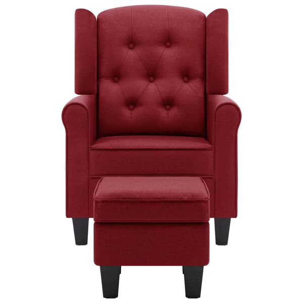 vidaXL Armchair Wine red