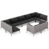 vidaXL Garden Lounge Set Dark Grey