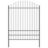 vidaXL Garden Fence 8 pcs Grey 66.93 x 88.58 in Powder-Coated Steel