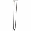 vidaXL Hairpin Table Leg Natural steel Solid powder-coated steel