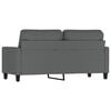 vidaXL 2-seater Sofa Dark grey Fabric (100% polyester), metal, textilene