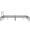 vidaXL Bed Frame Grey Metal 47.2x78.7 in Heavy-Duty Bed Frame