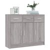 vidaXL Sideboard Grey Sonoma Engineered Wood 35.8 x 11 x 29.5 in